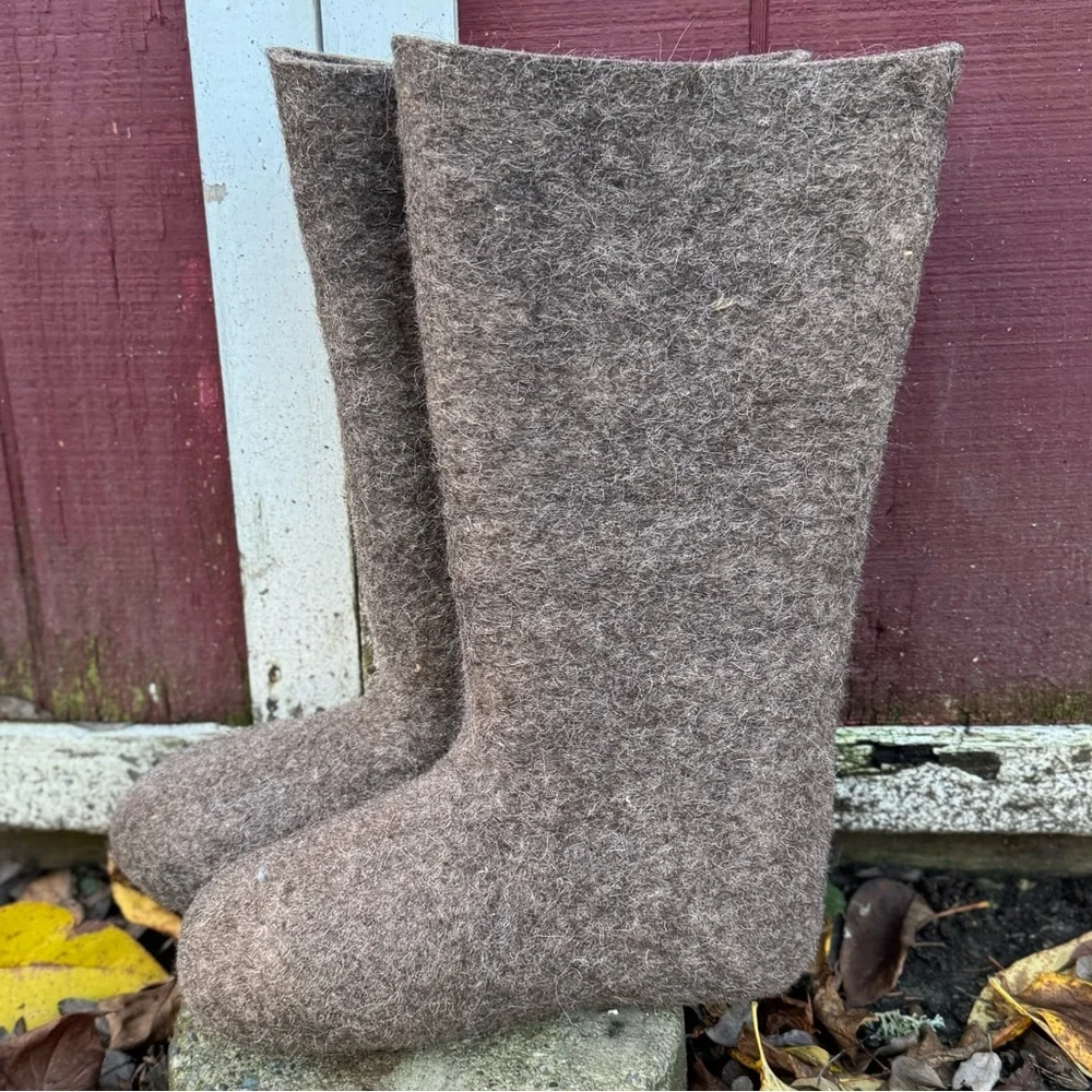 Russian Valenki Thick Felted Wool Boots